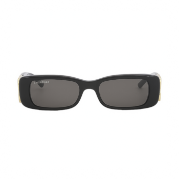 Balenciaga BB0096S-001 - Ochelari de soare Femei, Negru-Auriu, Rectangulari