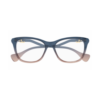 Gucci GG1012O-002 - Rame vedere Femei, Albastru, Rectangulari, 54 mm