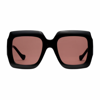 Gucci GG1022S-005 - Ochelari de soare Femei, Negru, Rectangulari, 54 mm