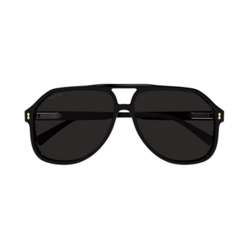 Gucci GG1042S-001 - Ochelari de soare Bărbați, Negru, Pilot, 60 mm