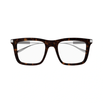Gucci GG1438O-002 – Rame de vedere bărbați, Havana-Argintiu, Pătrate, 53 mm