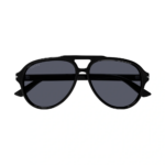Gucci GG1443S-001 - Ochelari de soare bărbați, Negri, Pătrați, 58 mm