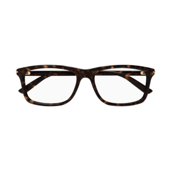 Gucci GG1447O-002 – Rame de vedere bărbați, Havana, Rectangulare, 57 mm