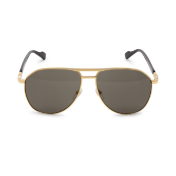 Gucci GG1220S-001 - Ochelari de soare Bărbați, Auriu, Aviator, 59