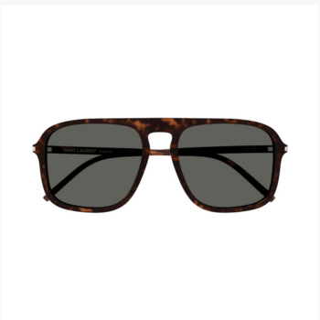 Saint Laurent SL 590 - Ochelari de soare Bărbați, Havana, Pătrat, 57 mm