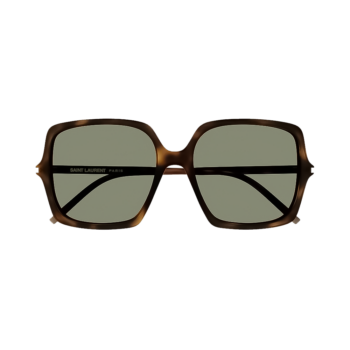 Saint Laurent SL 591 – Ochelari de soare Damă, Havana, Pătrat, 57 mm