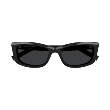 Yves Saint Laurent SL 658 001 54 – Ochelari de soare damă, Negri, Cat-Eye, 54 mm