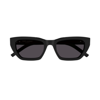 Yves Saint Laurent SL M127/F 001 53 - Ochelari de soare damă, Negri, Cat-Eye, 53 mm